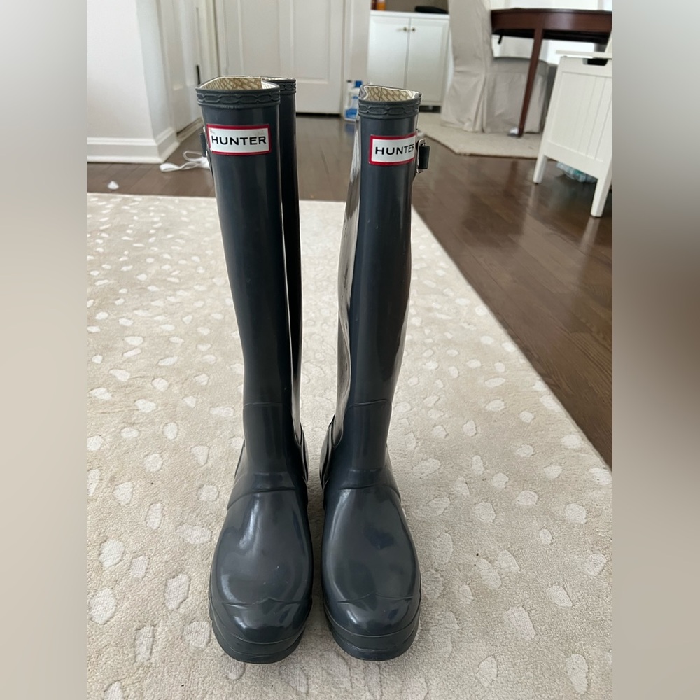 Hunter Rain Boots- shiny
